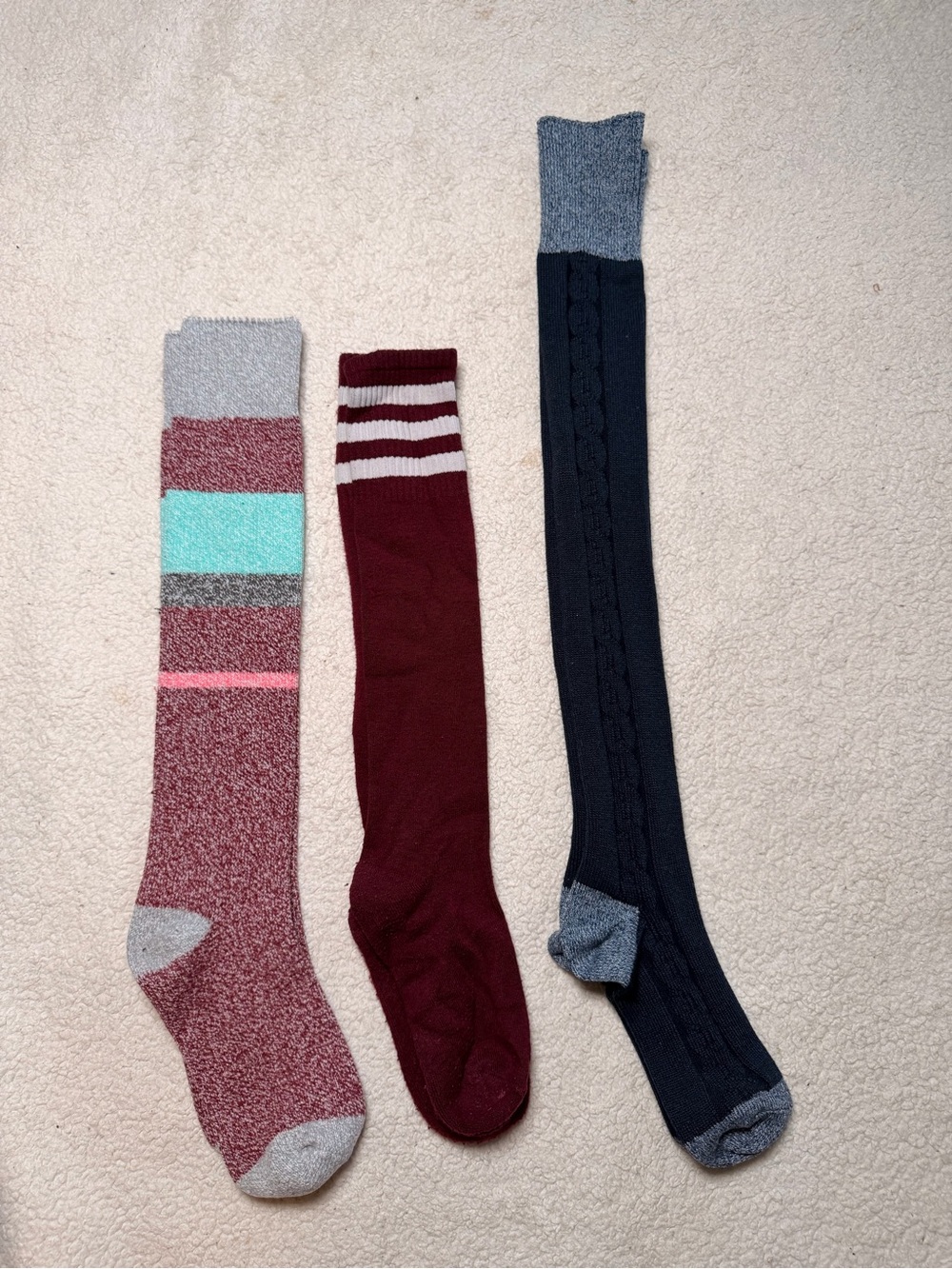 Knee length socks